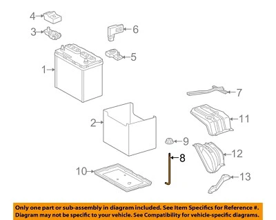 Scion TOYOTA OEM 2016 iM Soporte de sujeción de batería Abrazadera Perno de amarre 7445110061 Foto 1 de 2