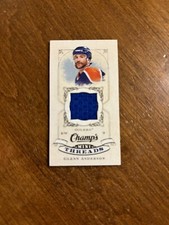 Glenn Anderson 2008-09 Upper Deck Champ's Mini Threads Jersey CT-GA Oilers