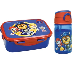 Paw Patrol Chase Marshall 2 tlg Kinder Set Brotdose Trinkflasche Flasche 350 ml - Bild 1 von 3