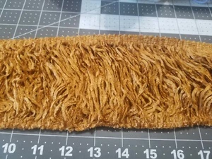 VTG Tapestry Fringe 4.5" Trim Chenille Rayon Versaille Collection Bronze 7+yards - Picture 1 of 5