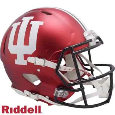 NIB Riddell Speed Indiana Hoosiers Full Size Speed Helmet Red White Black - Image 1 of 3