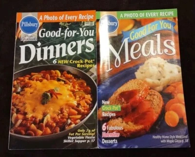 2 Pillsbury Classic Cookbooks *Good For You Meals *Good For You Dinners - Image 1 of 3