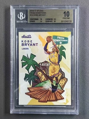 Panini Studio Kobe Bryant From Downtown #18 Lakers SSP BGS 10 2016-17 Foto 1 de 2
