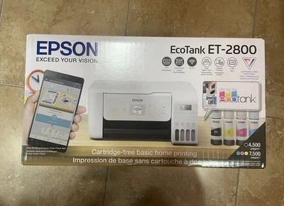 Epson EcoTank ET-2800 Wireless All-in-One Supertank Color Printer white New - Image 1 of 4