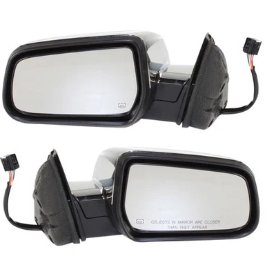 Juego de 2 espejos retrovisores eléctricos para Chevy Equinox 2010-2017 cromo térmico plegables manuales Foto 1 de 4