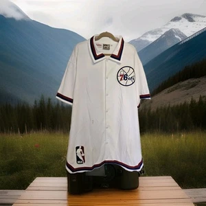 Philadelphia 76ers Warm Up Jersey Mitchell & Ness New w Tags. Size 56 - Picture 1 of 6