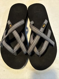 Sandali infradito Teva nastro safari grigio nebbia donna taglia 7 scarpe olowahu spiaggia - Foto 1 di 4