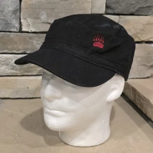 University Of Montana Grizzlies Hat Black Cadet Cap Adjustable Paw Embroidery  - Picture 1 of 7