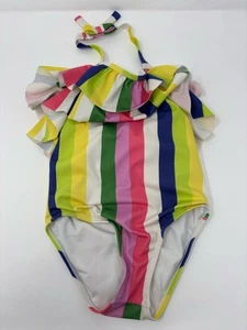 Janie And Jack One Piece Rainbow Halter Bathing Suit Size 6 Kids - Picture 1 of 7