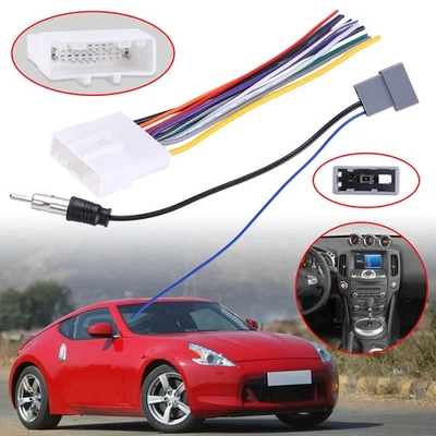 Car Stereo Wiring Harness Adapter Cd Radio Cable Install Plugs For Nissan 707552 - Image 1 of 4