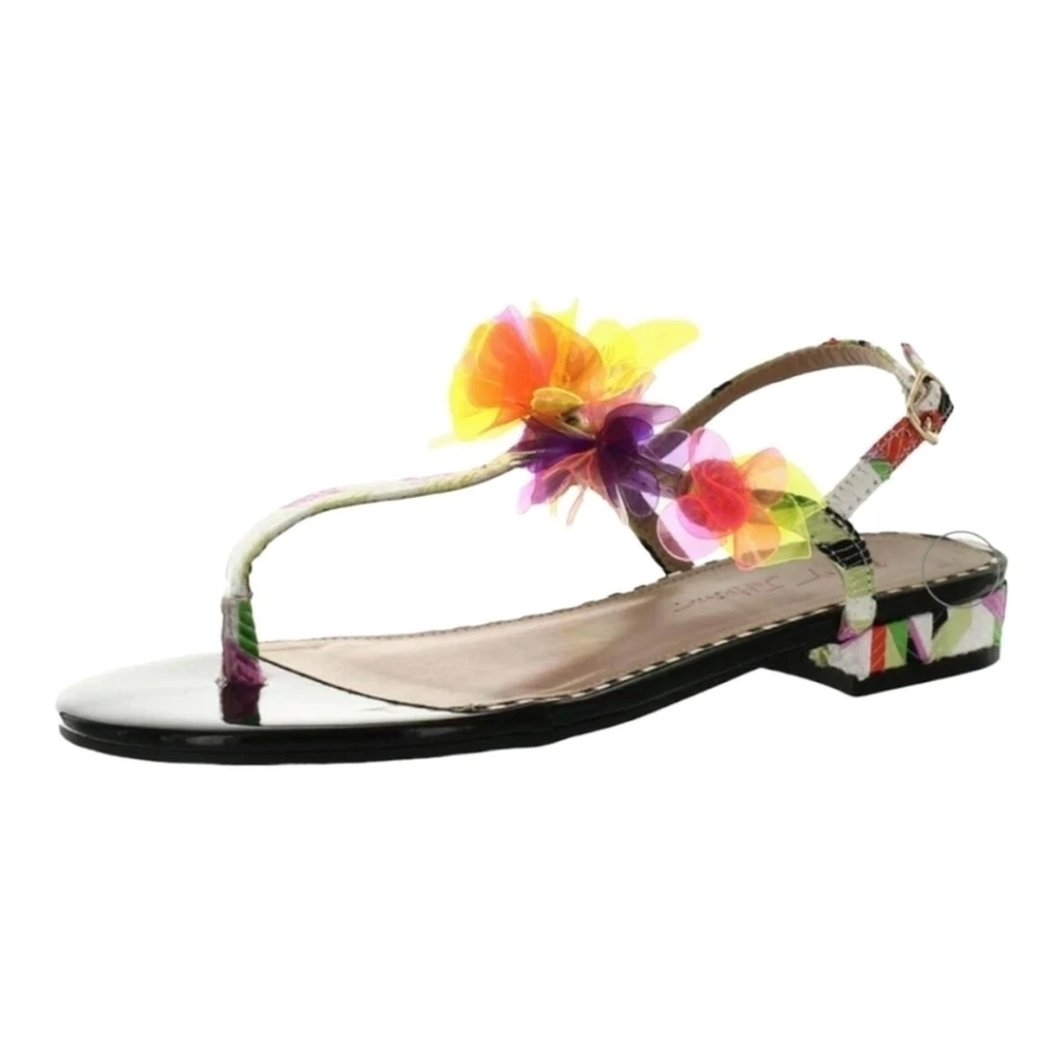 Sandalias Betsey Johnson Hensly de charol floral talla 9 - 9,5 usadas en excelente estado Foto 1 de 4