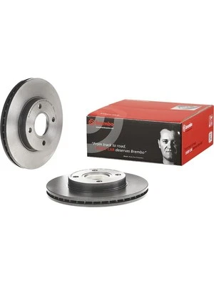 Brembo Disc Brake Rotor (Single) 258mm fits Ford Focus 2.0 LR i (09.7806.11) - Image 1 of 4