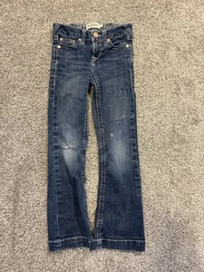 Ariat Real Denim Youth Girls Blue Jeans Size 8 Western Cowgirl * - Picture 1 of 12