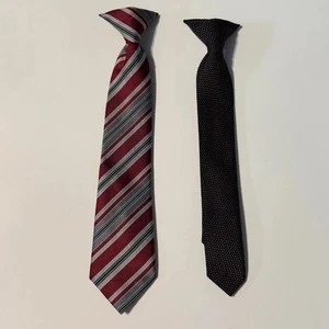 Two boys ties, both 100% Polyester Kids Wedding School Special Occasions - Picture 1 of 7