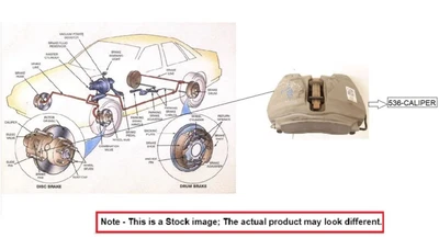 LEFT FRONT CALIPER 2005-2013 CHEVROLET CORVETTE - Image 1 of 4