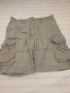 Vintage 90s Polo Ralph Lauren Cargo Shorts Mens sz 34 Olive Green Classic Chino - Picture 1 of 12