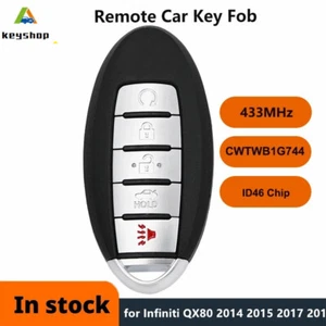 Smart Remote Key Fob 5B for 2017-2022 Nissan Armada for INFINITI QX80 CWTWB1G744 - Imagen 1 de 5