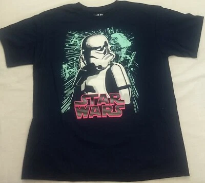 Stormtrooper Star Wars Death Star Tie T-Shirt Tee Kids Boys Officially Licensed - Image 1 of 2