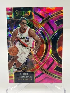2023-24 PANINI SELECT SCOOT HENDERSON RC 49/99 PINK CRACKED ICE PREMIER LEVEL - Picture 1 of 2