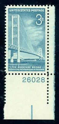 US Stamp #1109 Mackinac Bridge 3c - PSE Cert - SUPERB 98 - MNH - SMQ $65.00 - Image 1 of 2