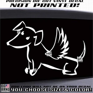 DACHSHUND Angel Dog Decal Sticker Family Car Van Window In Loving Memory RIP  - Bild 1 von 4