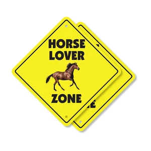 Horse Lover Plastic Street Sign Crossing Xing Gift Novelty Funny - Picture 1 of 21