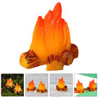  8Pcs Fake Bonfire Model Tiny Fire Miniature Decoration for Micro Landscape