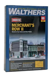 NUEVO HO Walthers #933-3029 Merchant's Row II Kit - Imagen 1 de 2