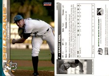 Brady Endl 2005 Choice Carolina-California All-Stars #17 Card *AutographDen*