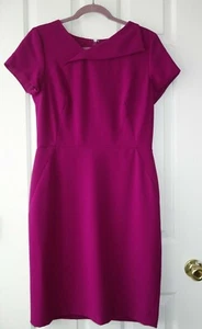 NEW TAHARI by ASL MAGENTA FULLY LINED WOMEN'S DRESS US 10 - Picture 1 of 11