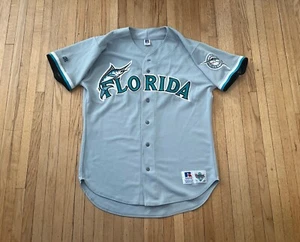 Florida Marlins Russell Diamond Collection Jersey Mens 44 L EUC Rare MLB - Picture 1 of 12
