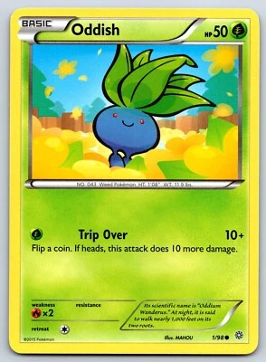 Oddish - XY Ancient Origins 1/98 Pokemon 151 Card NM - Image 1 of 2