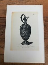 1881- 2 litho ( s. kensington museum ) ewer - pewter .french about 1560 