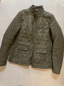 Vintage y2k Flyweight Jacket in Khaki Green Gr. 10| SKU 894 - Bild 1 von 4