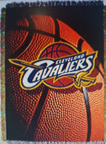 CLEVELAND CAVALIERS NBA WOVEN TAPESTRY THROW 48 X 60 Cover