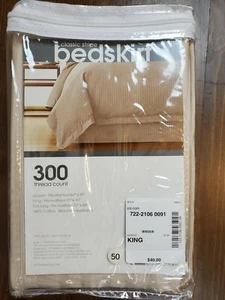 JCPenny Home Collection Classic Stripe King Bedskirt 300 Thread Count 15" Drop  - Picture 1 of 3