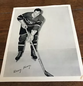 1945-54 Quäker Hafer Hockey Doug Harvey HOF Montreal Canadiens Heimporträt - Bild 1 von 2