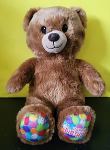 Build A Bear Happy Birthday Brown Birthday Bear 15" Plush BAB Stuffed Animal - Picture 1 of 4