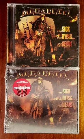 SIGNED BY MUSTAINE MEGADETH THE SICK THE DYING AND THE DEAD CD+TARGET LENTICULAR Cover