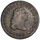 1795 FLOWING HAIR SILVER DOLLAR - 3 LEAVES, PCGS GRADED VF-DETAILS SEE VIDEO