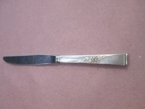 Vintage Dinner Knife Reed & Barton Classic Rose Sterling Silver Handle - Picture 1 of 8
