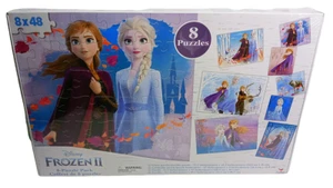Disney Frozen II 8 Puzzle Pack - Elsa And Anna - Sealed 8 X 48 - Picture 1 of 8