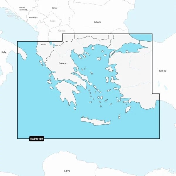 Navionics+ Plus EU015R Regular Grichenland, Ägäis, Marmarameer (Aegean Sea, Sea  - Bild 1 von 1