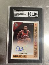 2017-18 PANINI NBA HOOPS OG ANUNOBY GREAT SIGNIFICANCE GOLD RC AUTO /10SGC 10/10