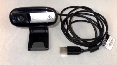 Genuine Logitech C170 V-U0026 USB Webcam 860-000333 (TESTED) PIN01 - Image 1 of 4