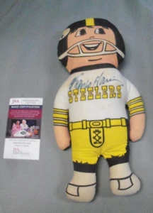 Signed Franco Harris, Stuffed Steelers Football Player Doll, JSA, Decent - Picture 1 of 5