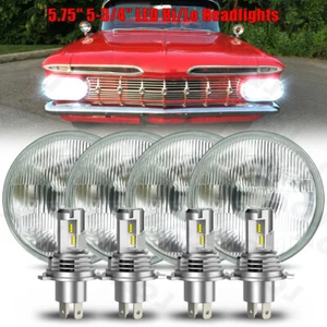 5.75" 5-3/4"LED Headlights Conversion Kit Hi/Low Beam for Chevy Impala El Camino - Picture 1 of 19