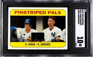 Pop 1 SGC 10 Aaron Judge Sanchez 2018 Topps Heritage #183 100th Anniversary /25  - Picture 1 of 1