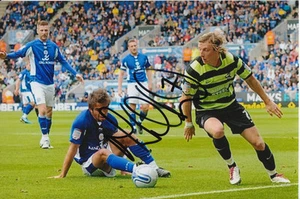 SCUNTHORPE UNITED HAND SIGNED MARTYN WOOLFORD 6X4 PHOTO 3. - Picture 1 of 1