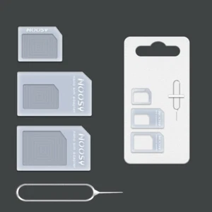 Smartphone Sim Card Adapter Kit 4 in1 Nano Micro Standard Size Converter Tray - Picture 1 of 1